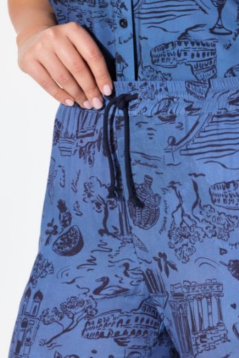 Moda za polnejše Hlače elastičnog struka skraćenih nogavica plus velikost, xxl, Ulla Popken in Johann Popken (JP1880)