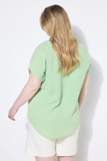 Moda za polnejše Bluza kratkih rukava V izreza plus velikost, xxl, Ulla Popken in Johann Popken (JP1880)