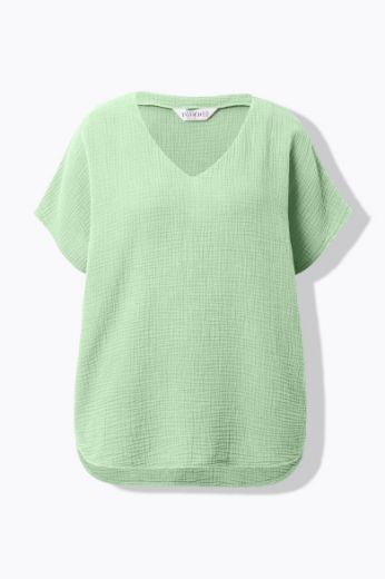 Moda za polnejše Bluza kratkih rukava V izreza plus velikost, xxl, Ulla Popken in Johann Popken (JP1880)