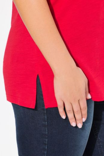 Moda za polnejše Majica kratkih rukava V ovratnika plus velikost, xxl, Ulla Popken in Johann Popken (JP1880)