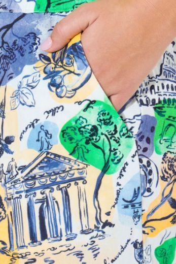 Moda za polnejše Hlače elastičnog struka širokih nogavica plus velikost, xxl, Ulla Popken in Johann Popken (JP1880)