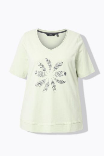 Moda za polnejše Majica kratkih rukava V ovratnika plus velikost, xxl, Ulla Popken in Johann Popken (JP1880)
