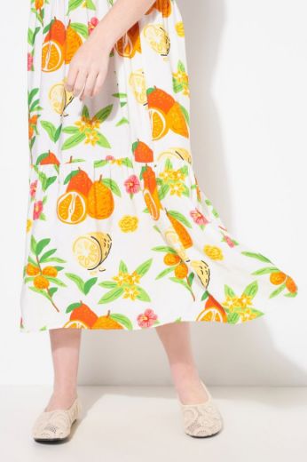 Moda za polnejše Haljina maxi kratkih rukava A kroja plus velikost, xxl, Ulla Popken in Johann Popken (JP1880)