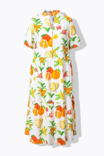 Moda za polnejše Haljina maxi kratkih rukava A kroja plus velikost, xxl, Ulla Popken in Johann Popken (JP1880)