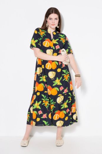 Moda za polnejše Haljina maxi kratkih rukava A kroja plus velikost, xxl, Ulla Popken in Johann Popken (JP1880)