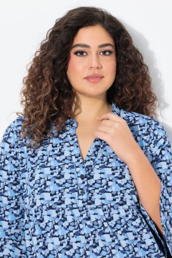 Moda za polnejše Haljina midi 3/4 rukava A kroja plus velikost, xxl, Ulla Popken in Johann Popken (JP1880)