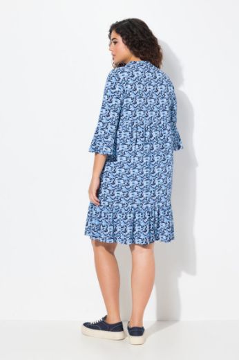 Moda za polnejše Haljina midi 3/4 rukava A kroja plus velikost, xxl, Ulla Popken in Johann Popken (JP1880)