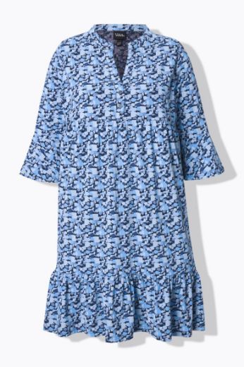Moda za polnejše Haljina midi 3/4 rukava A kroja plus velikost, xxl, Ulla Popken in Johann Popken (JP1880)