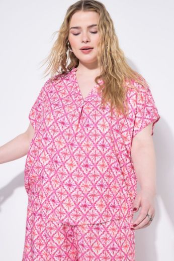 Moda za polnejše Bluza kratkih rukava šireg kroja plus velikost, xxl, Ulla Popken in Johann Popken (JP1880)