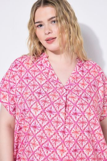 Moda za polnejše Bluza kratkih rukava šireg kroja plus velikost, xxl, Ulla Popken in Johann Popken (JP1880)