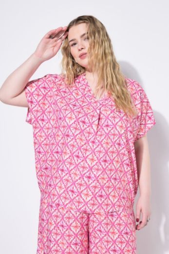 Moda za polnejše Bluza kratkih rukava šireg kroja plus velikost, xxl, Ulla Popken in Johann Popken (JP1880)