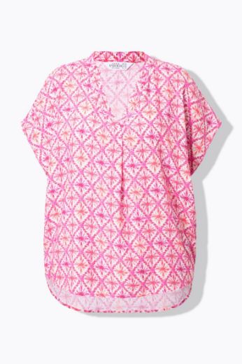 Moda za polnejše Bluza kratkih rukava šireg kroja plus velikost, xxl, Ulla Popken in Johann Popken (JP1880)