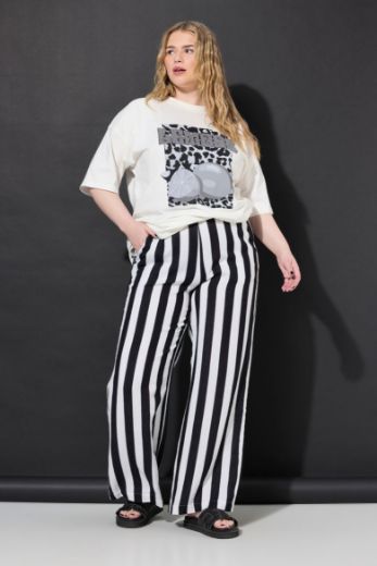 Moda za polnejše Hlače od muslina širokih nogavica plus velikost, xxl, Ulla Popken in Johann Popken (JP1880)