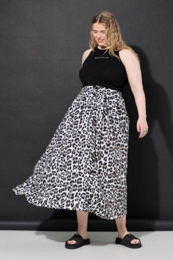 Moda za polnejše Suknja A kroja s leopard uzorkom plus velikost, xxl, Ulla Popken in Johann Popken (JP1880)