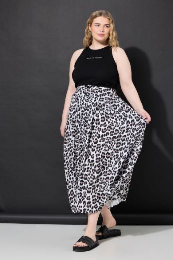 Moda za polnejše Suknja A kroja s leopard uzorkom plus velikost, xxl, Ulla Popken in Johann Popken (JP1880)