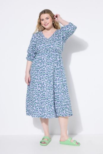 Moda za polnejše Haljina midi A kroja plus velikost, xxl, Ulla Popken in Johann Popken (JP1880)