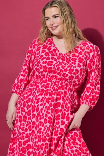 Moda za polnejše Haljina midi A kroja plus velikost, xxl, Ulla Popken in Johann Popken (JP1880)