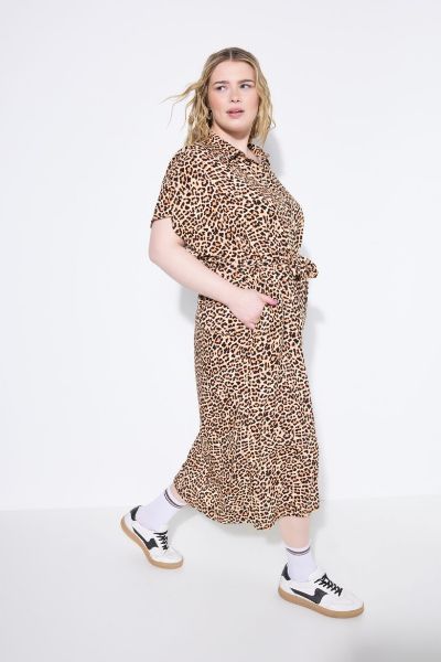 Slika Haljina midi s leopard uzorkom