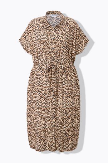 Moda za polnejše Haljina midi s leopard uzorkom plus velikost, xxl, Ulla Popken in Johann Popken (JP1880)