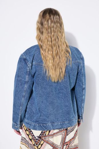 Moda za polnejše Jakna od trapera s resama plus velikost, xxl, Ulla Popken in Johann Popken (JP1880)