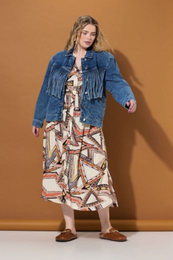 Moda za polnejše Jakna od trapera s resama plus velikost, xxl, Ulla Popken in Johann Popken (JP1880)