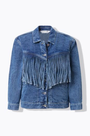 Moda za polnejše Jakna od trapera s resama plus velikost, xxl, Ulla Popken in Johann Popken (JP1880)