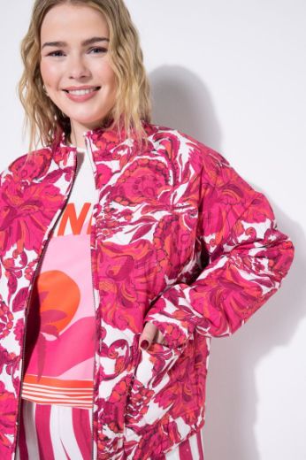 Moda za polnejše Jakna šireg kroja cvjetnog printa plus velikost, xxl, Ulla Popken in Johann Popken (JP1880)