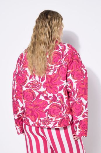 Moda za polnejše Jakna šireg kroja cvjetnog printa plus velikost, xxl, Ulla Popken in Johann Popken (JP1880)