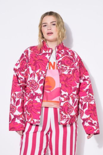 Moda za polnejše Jakna šireg kroja cvjetnog printa plus velikost, xxl, Ulla Popken in Johann Popken (JP1880)