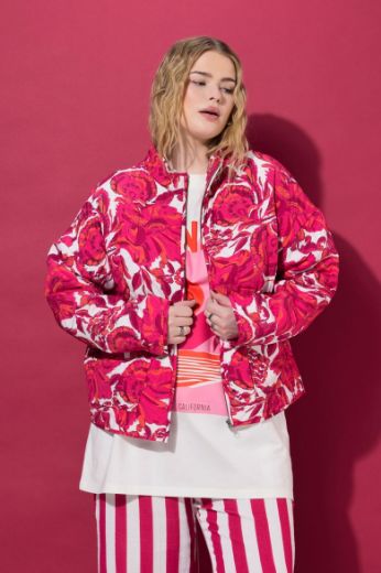 Moda za polnejše Jakna šireg kroja cvjetnog printa plus velikost, xxl, Ulla Popken in Johann Popken (JP1880)