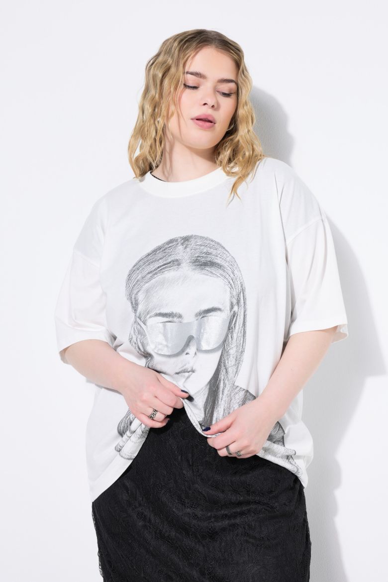 Moda za polnejše Majica kratkih rukava šireg kroja plus velikost, xxl, Ulla Popken in Johann Popken (JP1880)