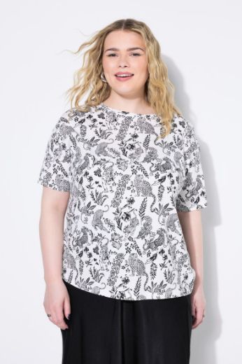 Moda za polnejše Majica kratkih rukava plus velikost, xxl, Ulla Popken in Johann Popken (JP1880)