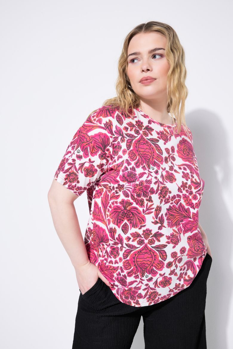 Moda za polnejše Majica kratkih rukava plus velikost, xxl, Ulla Popken in Johann Popken (JP1880)