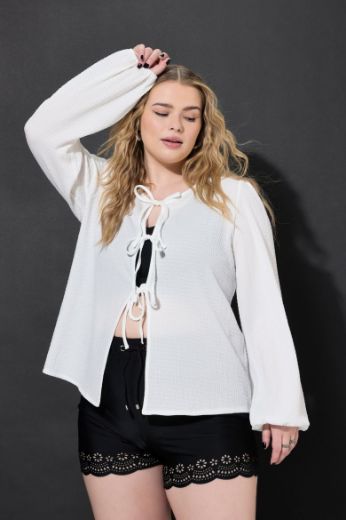 Moda za polnejše Bluza dugih rukava plus velikost, xxl, Ulla Popken in Johann Popken (JP1880)