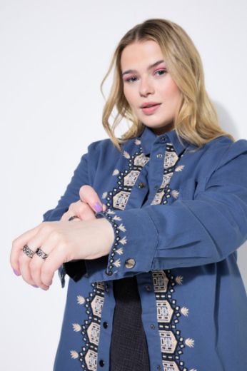 Moda za polnejše Košulja dugih rukava plus velikost, xxl, Ulla Popken in Johann Popken (JP1880)