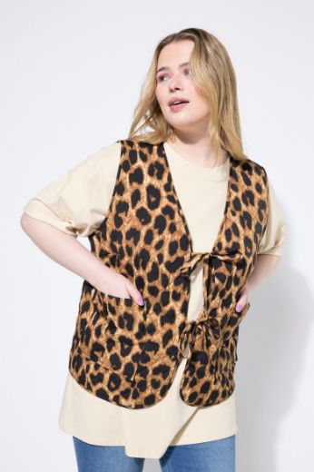 Moda za polnejše Prsluk s leopard uzorkom plus velikost, xxl, Ulla Popken in Johann Popken (JP1880)