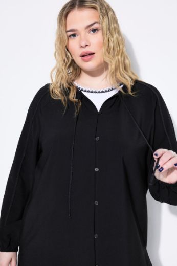 Moda za polnejše Bluza A kroja s pletenim detaljima plus velikost, xxl, Ulla Popken in Johann Popken (JP1880)