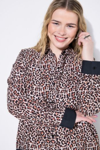 Moda za polnejše Bluza šireg kroja s leopard uzorkom plus velikost, xxl, Ulla Popken in Johann Popken (JP1880)
