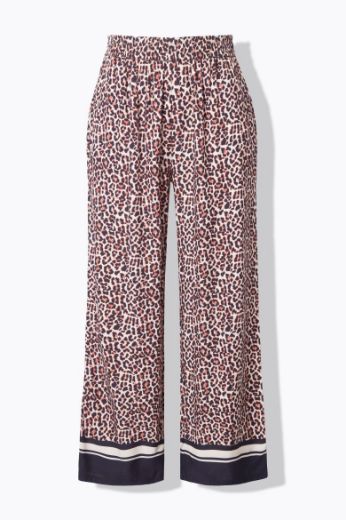 Moda za polnejše Hlače širokih nogavica s leopard uzorkom plus velikost, xxl, Ulla Popken in Johann Popken (JP1880)