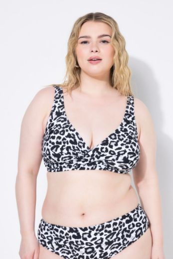 Moda za polnejše Kupaći kostim s uzorkom leoparda plus velikost, xxl, Ulla Popken in Johann Popken (JP1880)