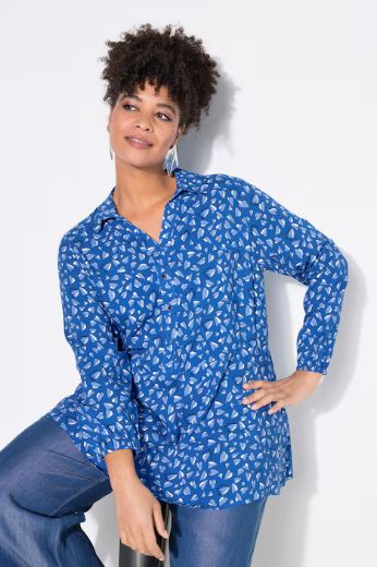 Moda za polnejše Bluza A-kroja s uzorkom srca plus velikost, xxl, Ulla Popken in Johann Popken (JP1880)