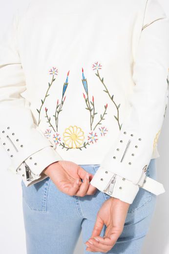 Moda za polnejše Jakna s ukrasnim zakovicama plus velikost, xxl, Ulla Popken in Johann Popken (JP1880)