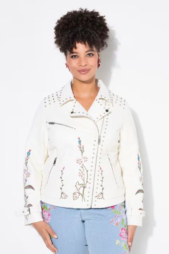 Moda za polnejše Jakna s ukrasnim zakovicama plus velikost, xxl, Ulla Popken in Johann Popken (JP1880)