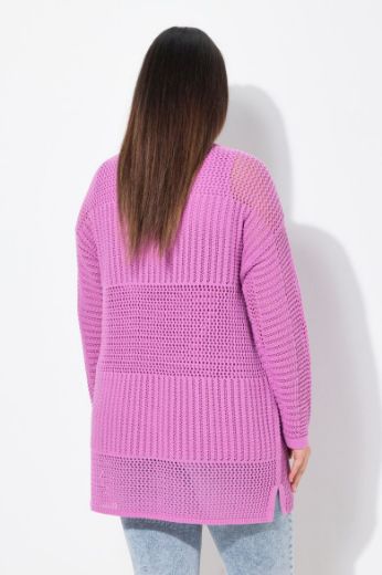 Moda za polnejše Kardigan mrežasti na vezanje plus velikost, xxl, Ulla Popken in Johann Popken (JP1880)