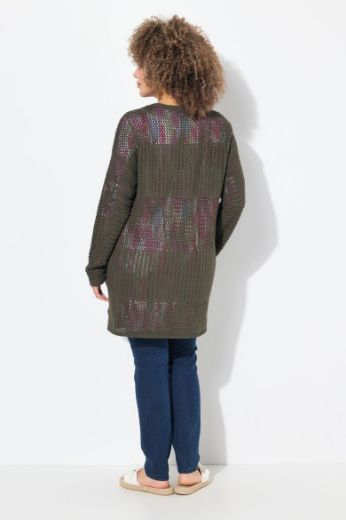 Moda za polnejše Kardigan mrežasti na vezanje plus velikost, xxl, Ulla Popken in Johann Popken (JP1880)
