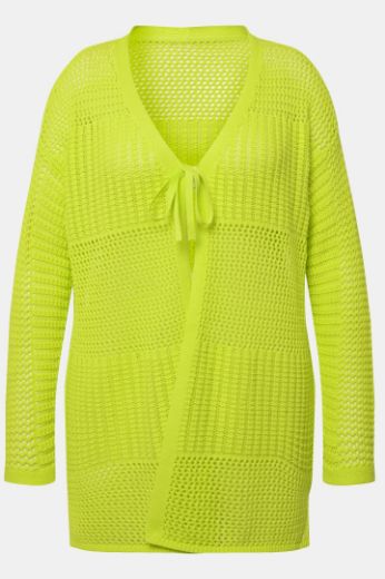 Moda za polnejše Kardigan mrežasti na vezanje plus velikost, xxl, Ulla Popken in Johann Popken (JP1880)