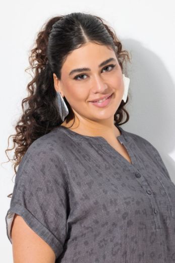 Moda za polnejše Bluza kratkih rukava V izreza plus velikost, xxl, Ulla Popken in Johann Popken (JP1880)