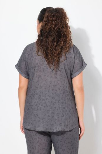 Moda za polnejše Bluza kratkih rukava V izreza plus velikost, xxl, Ulla Popken in Johann Popken (JP1880)