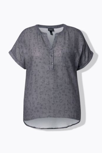Moda za polnejše Bluza kratkih rukava V izreza plus velikost, xxl, Ulla Popken in Johann Popken (JP1880)