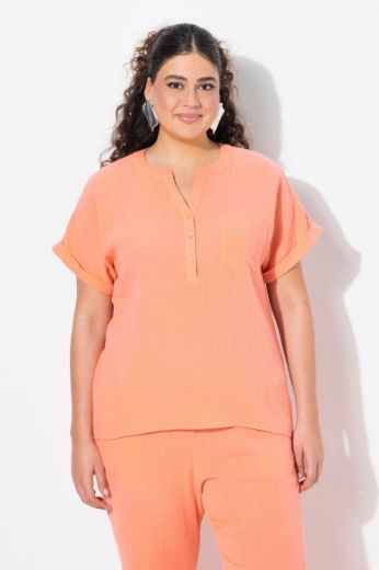 Moda za polnejše Bluza kratkih rukava V izreza plus velikost, xxl, Ulla Popken in Johann Popken (JP1880)